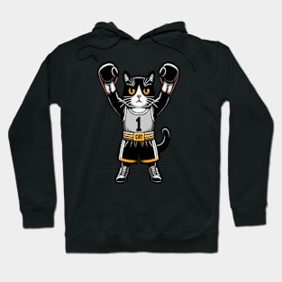 funny boxing cat boxe boys kids Hoodie